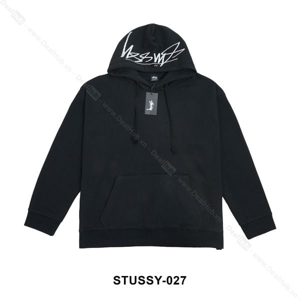  Hoodie Stussy Back Hood App Black STUSSY027 