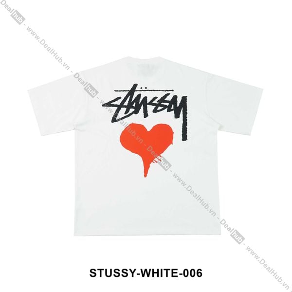  Stussy Heart T-Shirt White STUSSY006 