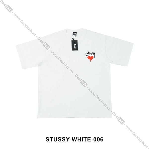  Stussy Heart T-Shirt White STUSSY006 