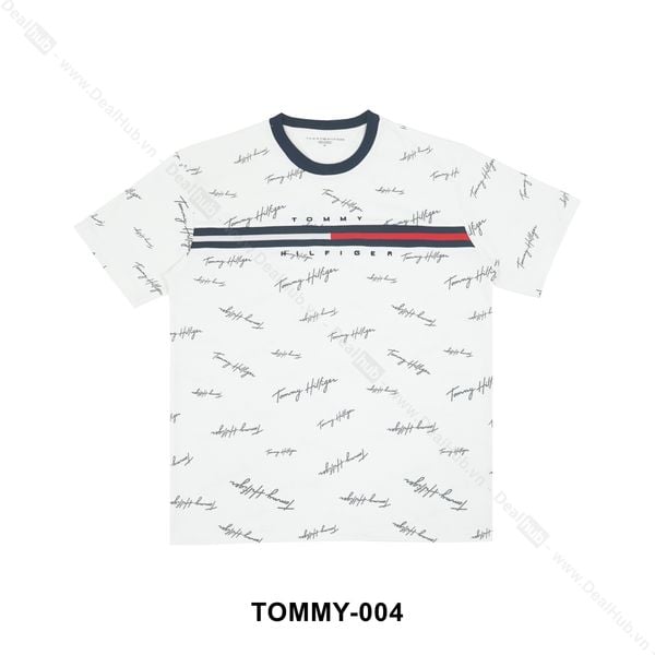  Tommy Signature T-Shirt White TOMMY004 