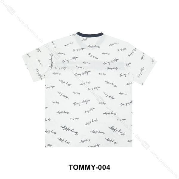  Tommy Signature T-Shirt White TOMMY004 