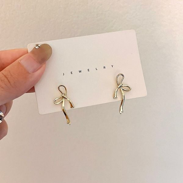  Bông tai nữ hình nơ-E05 