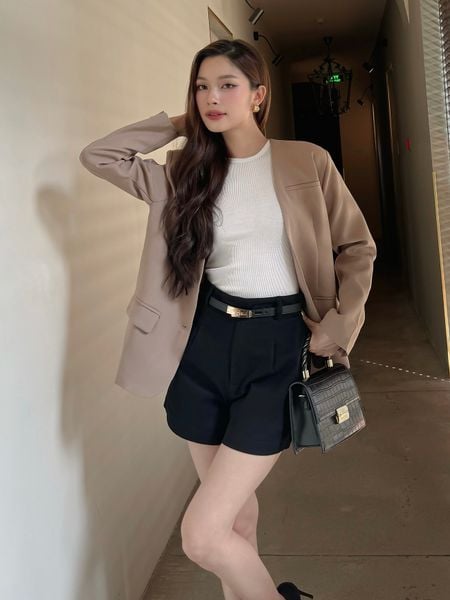 Quần short kaki lưng cao - Q3117