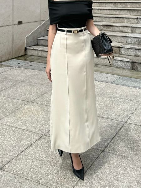Chân váy suông công sở form dài - V4018A