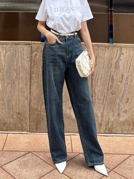 Quần jean suông form dài - Q2183S