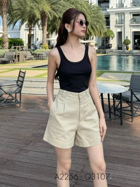 Quần short kaki ống rộng - Q3107