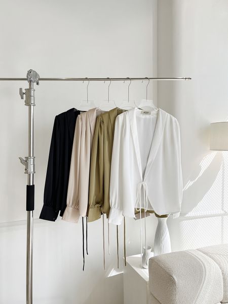  Sơ mi cổ bẻ đắp chéo vạt-A2338 