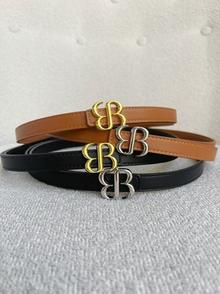  Thắt lưng da mặt logo kim loại BB cao cấp-TK4094 