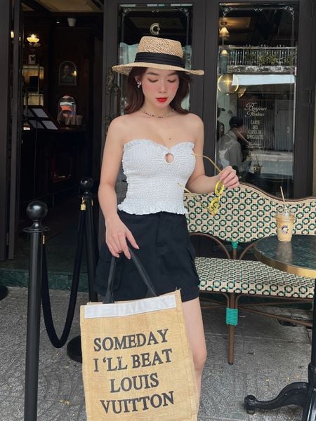  Áo kiểu ống crop có cúp ngực - BBA1957 