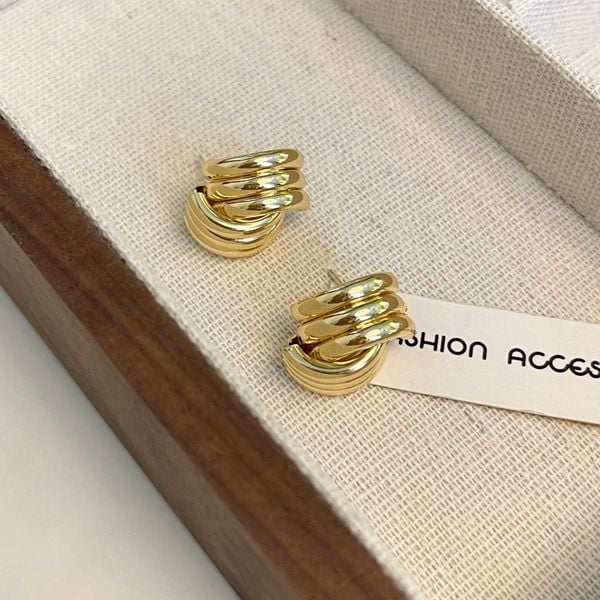  Bông tai nữ sợi xoắn-E07 