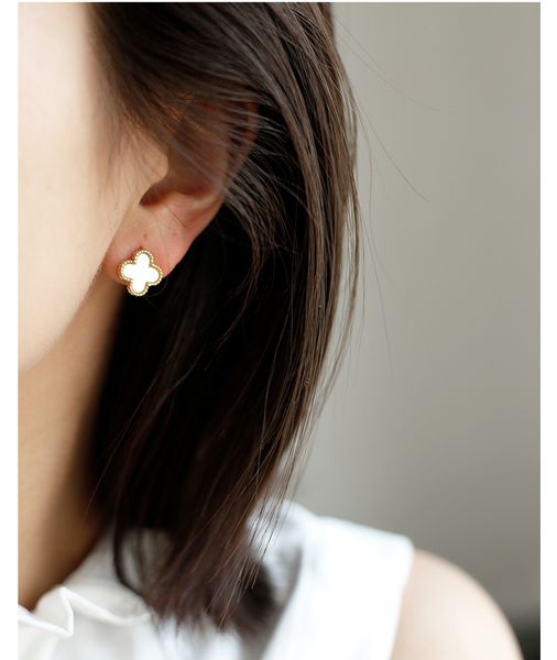  Bông tai nữ cỏ 4 lá-E15 