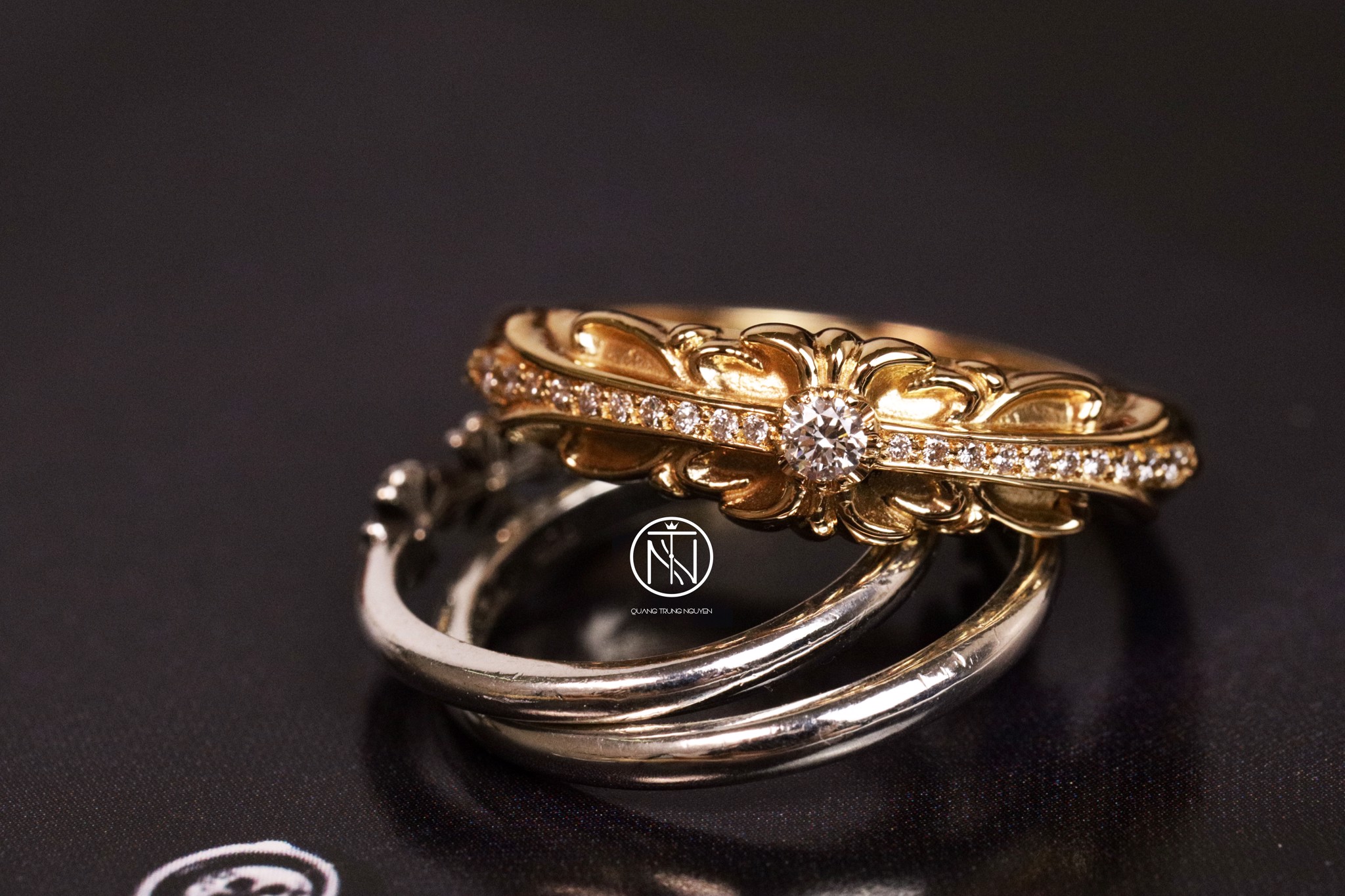 Chrome hearts discount baby floral ring