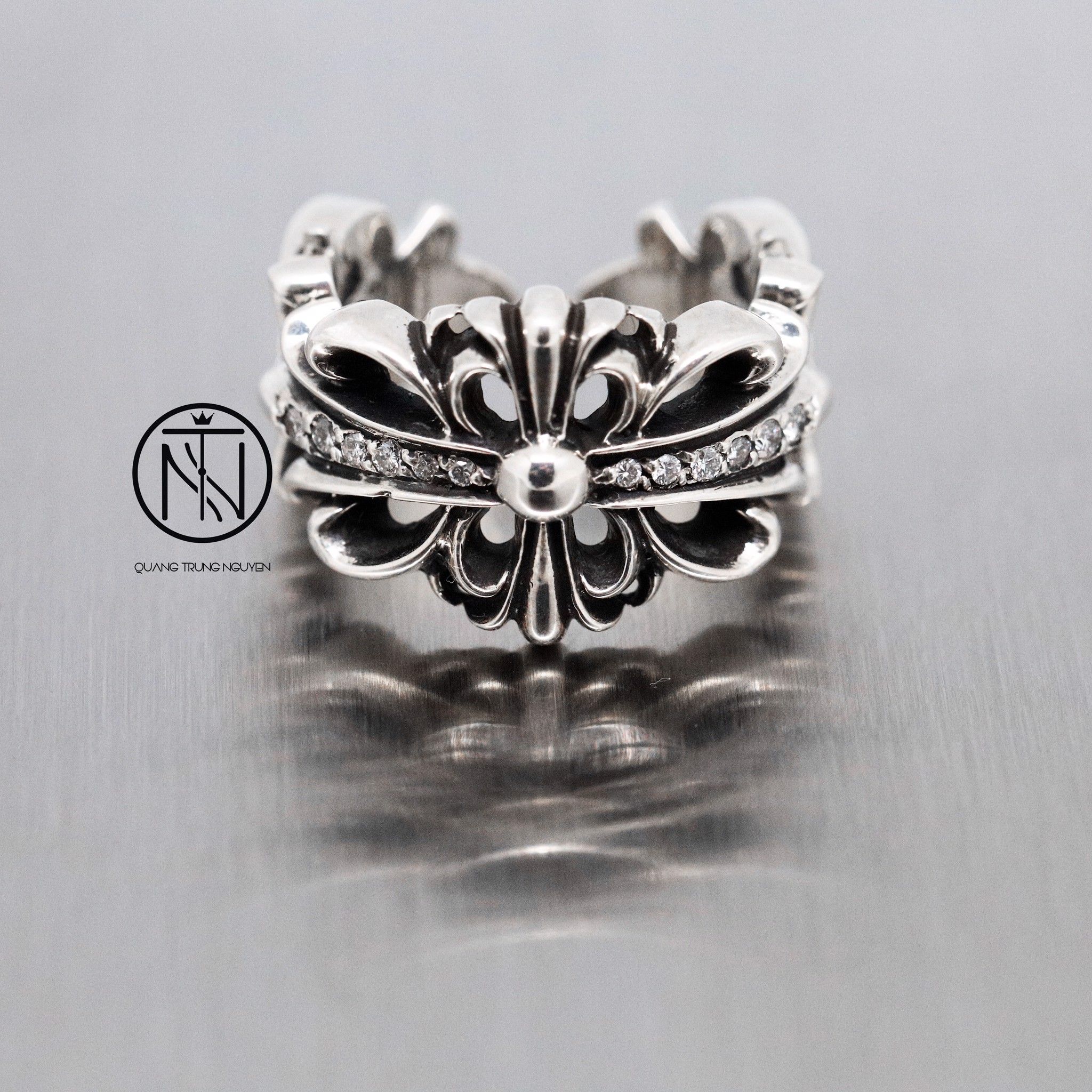 Chrome Hearts Double Floral Ring, US | lupon.gov.ph