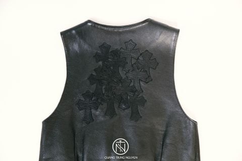 Áo vest Chrome hearts leather cemetery