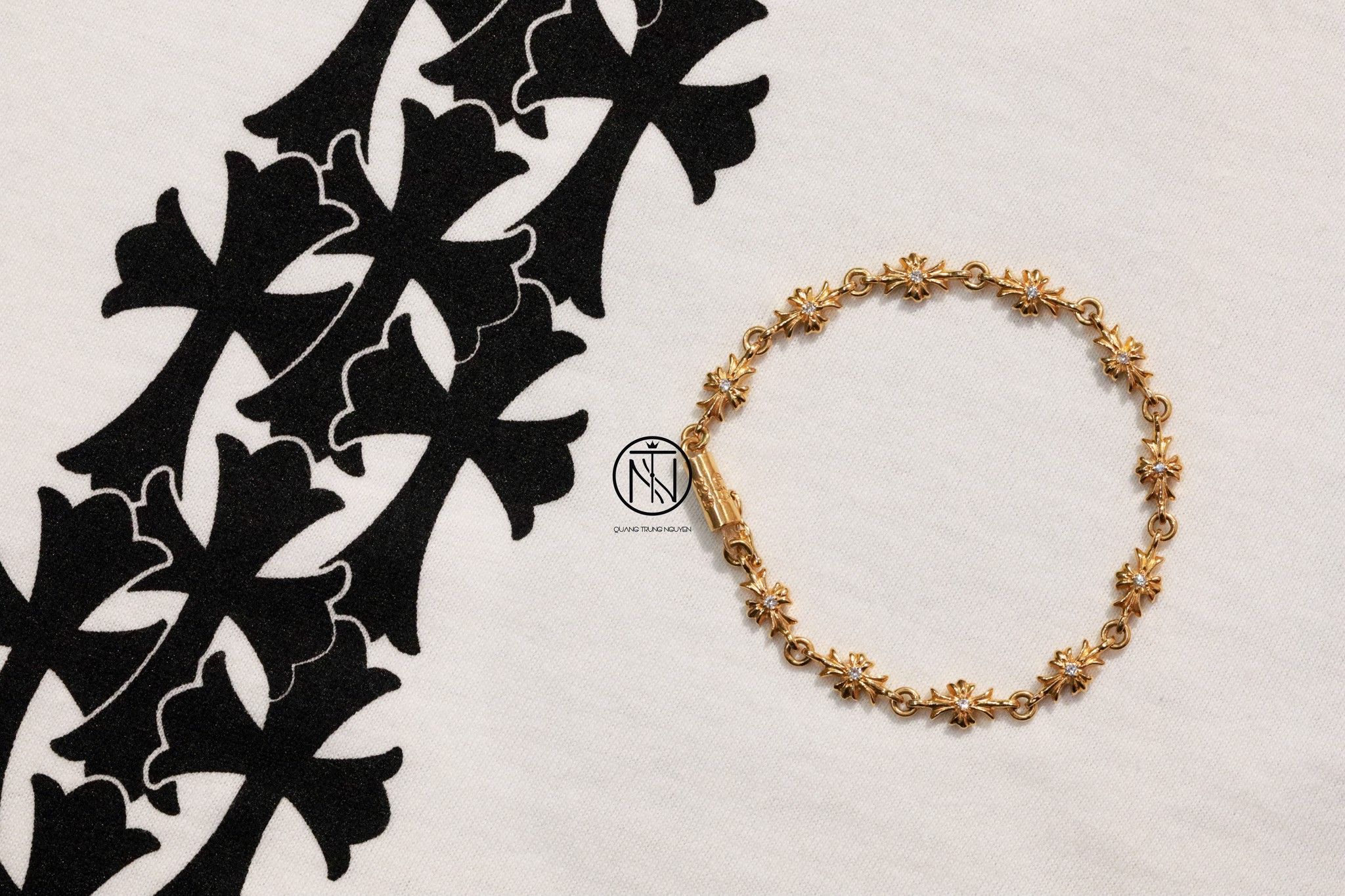 Chrome hearts tiny cheap e ch plus bracelet
