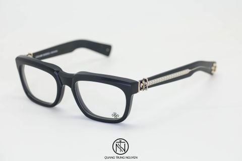 Kính Chrome Hearts See You In Tea Matte Black silver optical