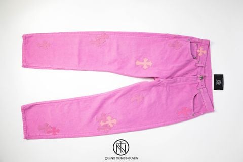 Quần Chrome Hearts Matty Boy Sex Records Vintage Levi's Jeans Pink