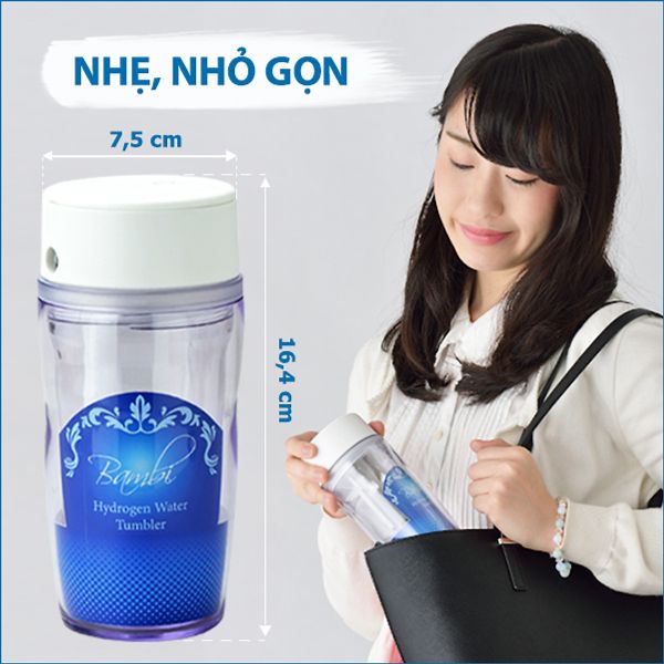 Bình Tạo Nước Hydrogen Cầm Tay Bambi