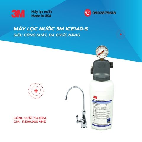 Máy Lọc Nước 3M ICE140-S Kèm Vòi 3M
