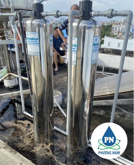 Cột Lọc Inox PN848 Phương Nam - Lọc Tổng Đôi