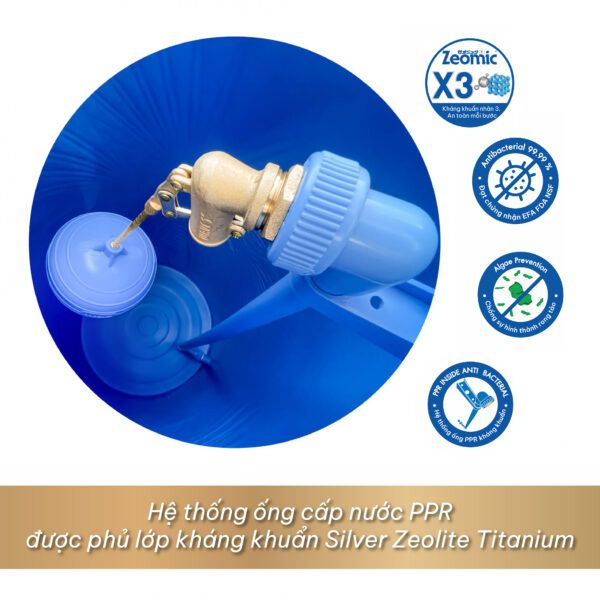 Bồn Nước Kháng Khuẩn THE PALM 1000L - Xanh Lục Bảo