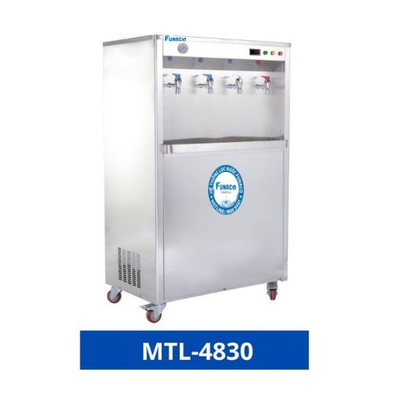 Vỏ Tủ Inox Công Nghiệp 4 Vòi Funaco MTL-4830 (Nóng-Lạnh-2Nguội)