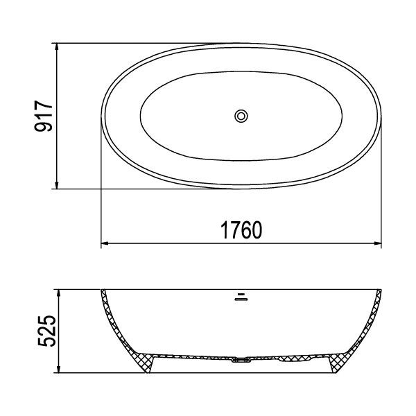 Bồn Tắm Đá Platinum P.61.356