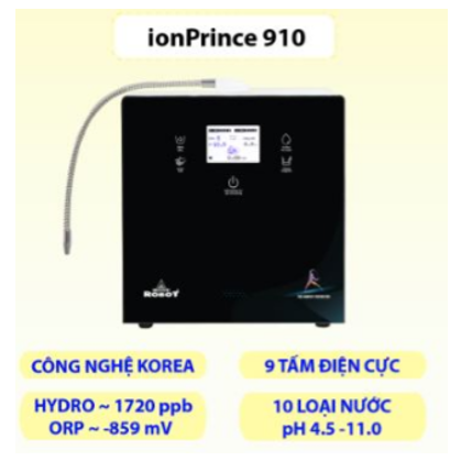 Máy Lọc Nước Ion Kiềm Robot IONPRINCE 910