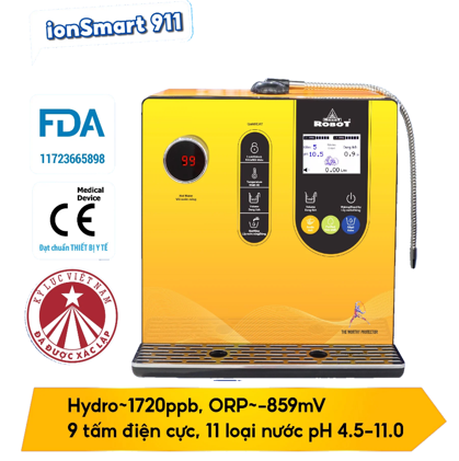 Máy Lọc Nước Ion Kiềm Robot IONSMART 911