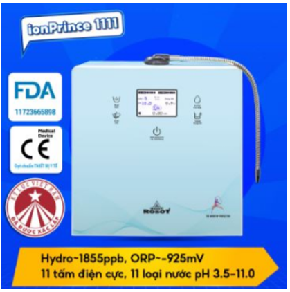 Máy Lọc Nước Ion Kiềm Robot IONPRINCE 1111
