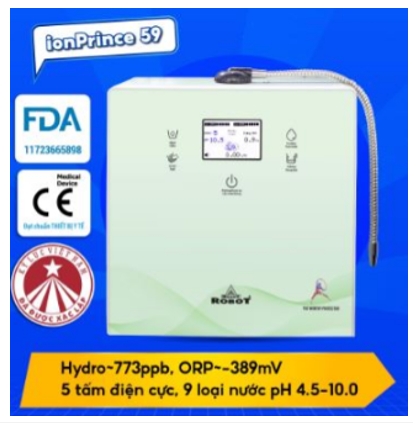 Máy Lọc Nước Ion Kiềm Robot IONPRINCE 59