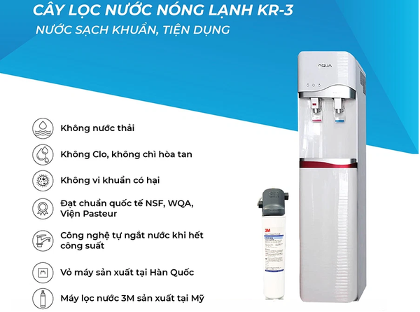 Máy Lọc Nước Nóng Lạnh 3M KR3-2V