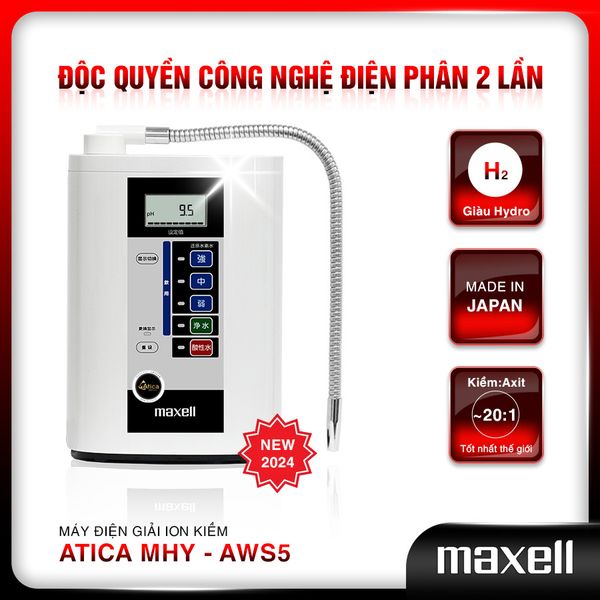 Máy Lọc Nước Ion Kiềm Giàu Hydro Atica Maxell MHY-AWS5