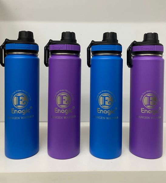 Bình Đựng Nước Điện Giải Kangen 750ML - Inox Giữ Nhiệt (Xanh)