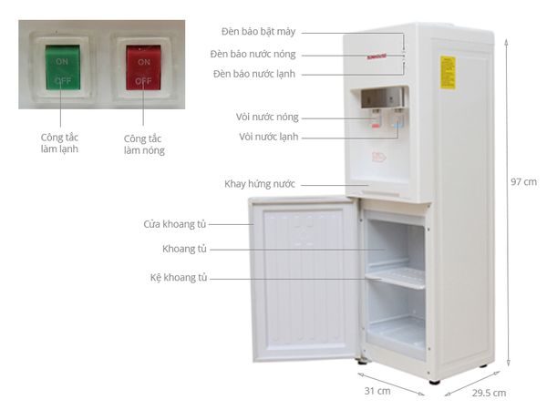 Cây Nước Nóng Lạnh Sunhouse SHD9602