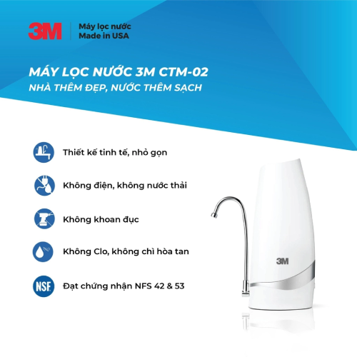 Máy Lọc Nước Uống Để Bàn 3M CTM-02