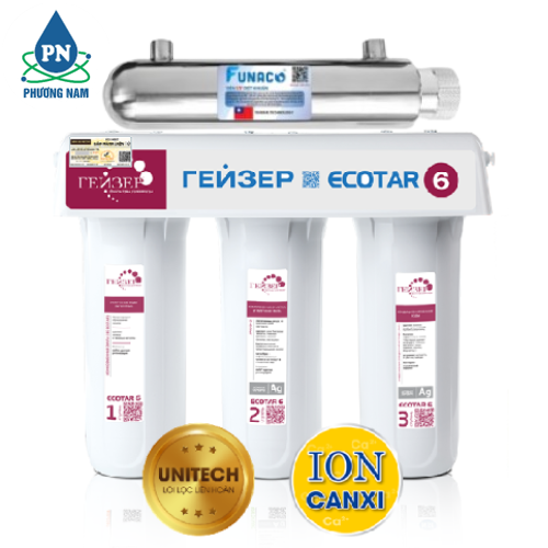Máy Lọc Nước Geyser Ecotar 6 -Auto UV - ion canxi