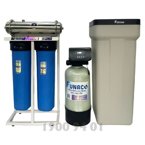 Lọc Tổng Làm Mềm Nước 2 Cấp Funaco 6FNC-3000UF