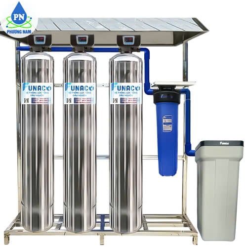 Bộ Lọc Làm Mềm Nước Funaco Inox FN848-3