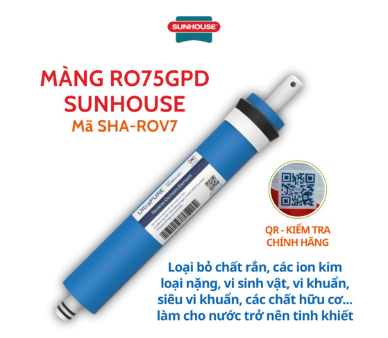 Lõi Sunhouse RO UltraPure 75 GPD