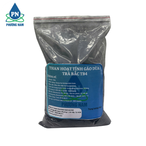 Than Hoạt Tính Gáo Dừa Trà Bắc TB4 - 1KG