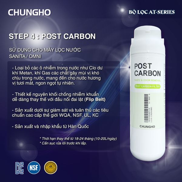 Lõi Chungho T -Post Carbon (SANITA/OMNI)