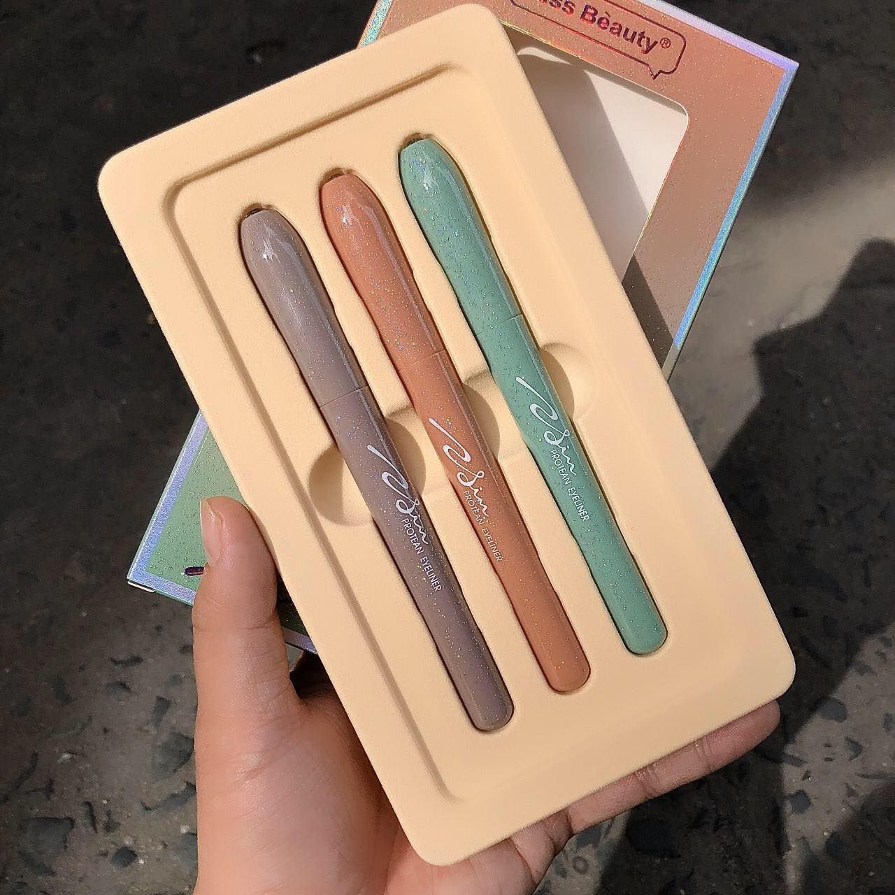  KISSBEAUTY SET 3 CÂY EYELINER 