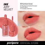  Ink Airy Velvet bộ sưu tập son kem lì thương hiệu Peripera (Hàn Quốc) 