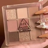  PHẤN MẮT 9 Ô MÀU HỒNG ĐẤT GLAMCOLOUR 