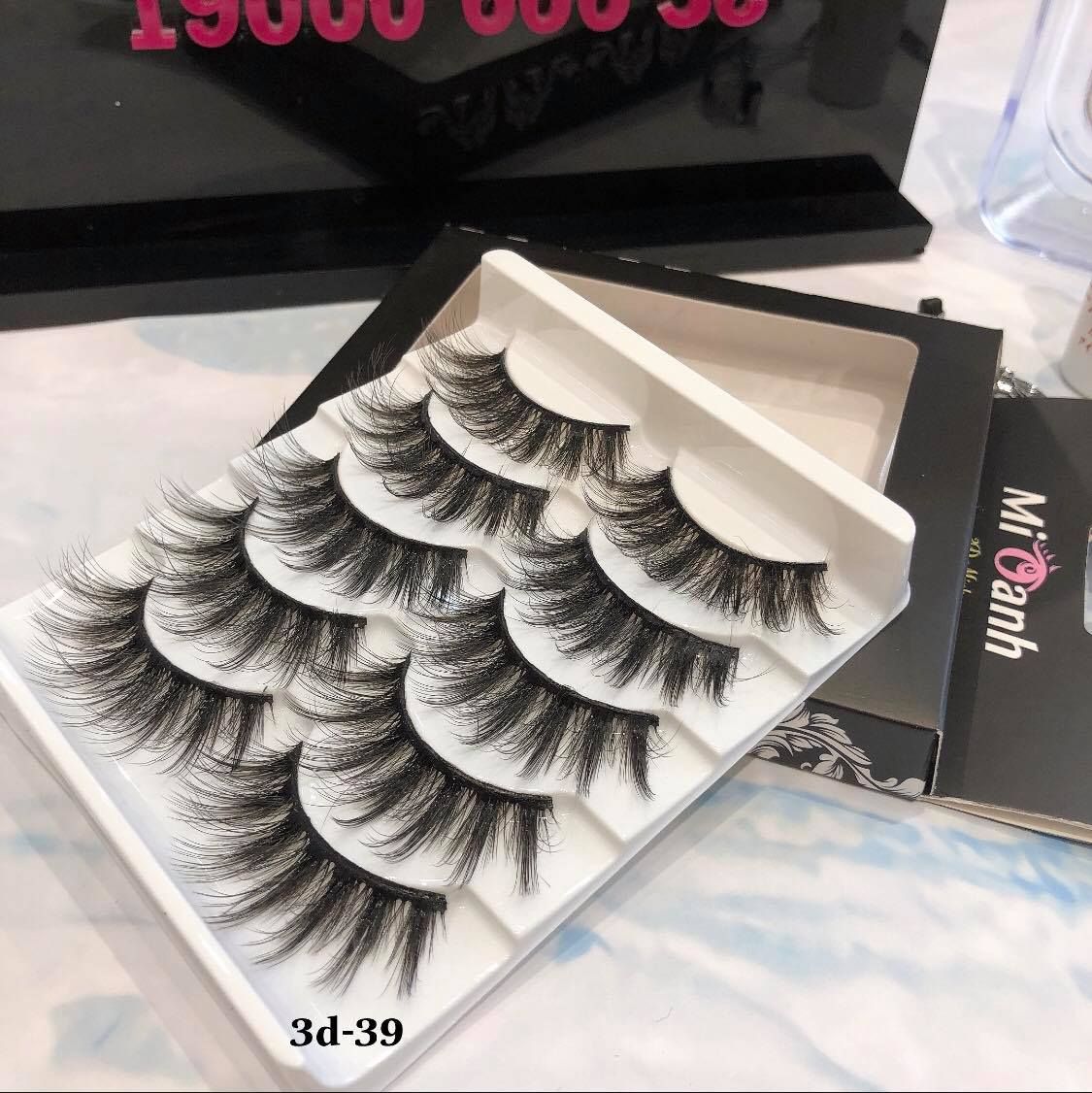  3D-39 MI OANH LÔNG MI LÔNG CHỒN 5 CẶP 