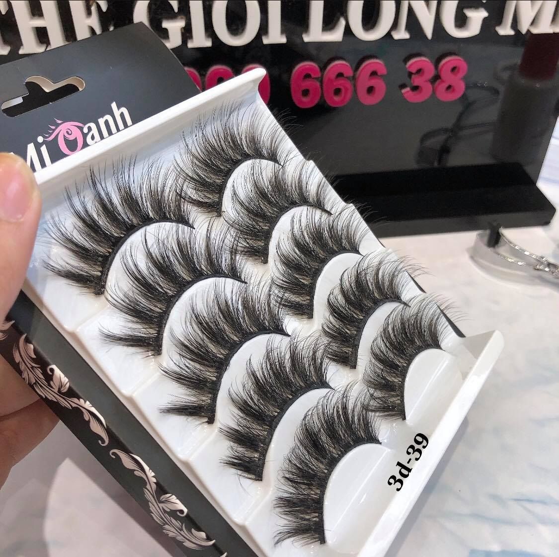  3D-39 MI OANH LÔNG MI LÔNG CHỒN 5 CẶP 