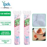  IPEK BÔNG TẨY TRANG 130 MIẾNG 