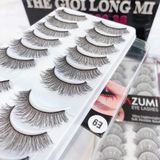  E9 hộp lông mi giả 10 cặp làm bằng tóc thật chuẩn xuất khẩu Mỹ thương hiệu Kazumi 