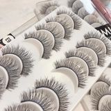  E9 hộp lông mi giả 10 cặp làm bằng tóc thật chuẩn xuất khẩu Mỹ thương hiệu Kazumi 